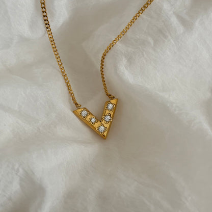 Victoria necklace 2.0 - 18k gold plated