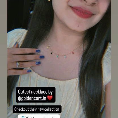 Amelia necklace - 18k gold plated