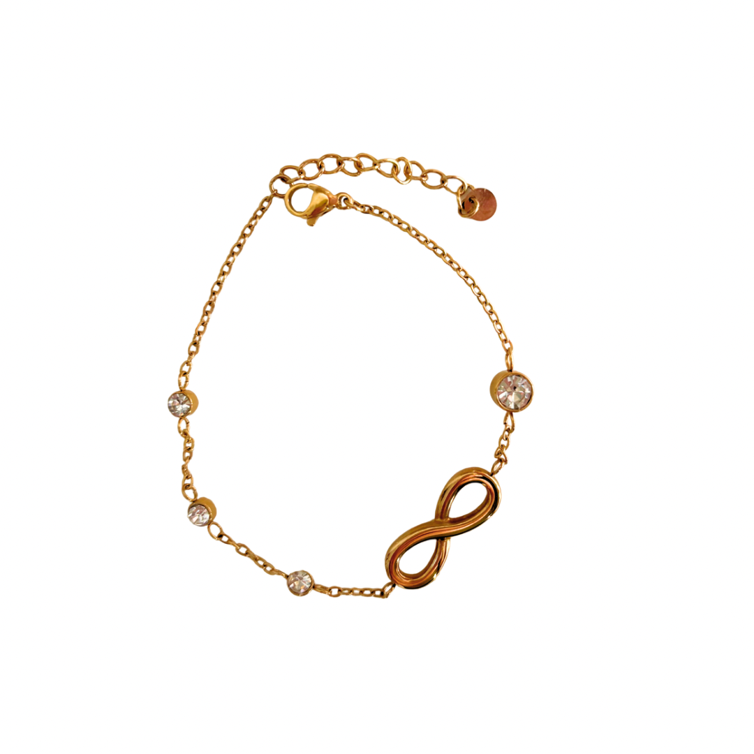 Noor infinity anklet - 18k gold plated