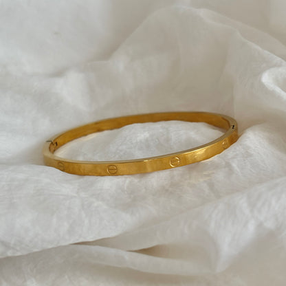 Thin Nora band - 18k gold plated