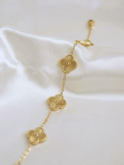 Golden Clover bracelet - 18k gold plated