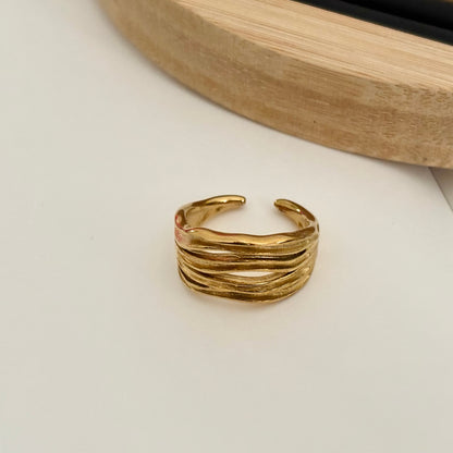 Elowen ring - 18k gold plated