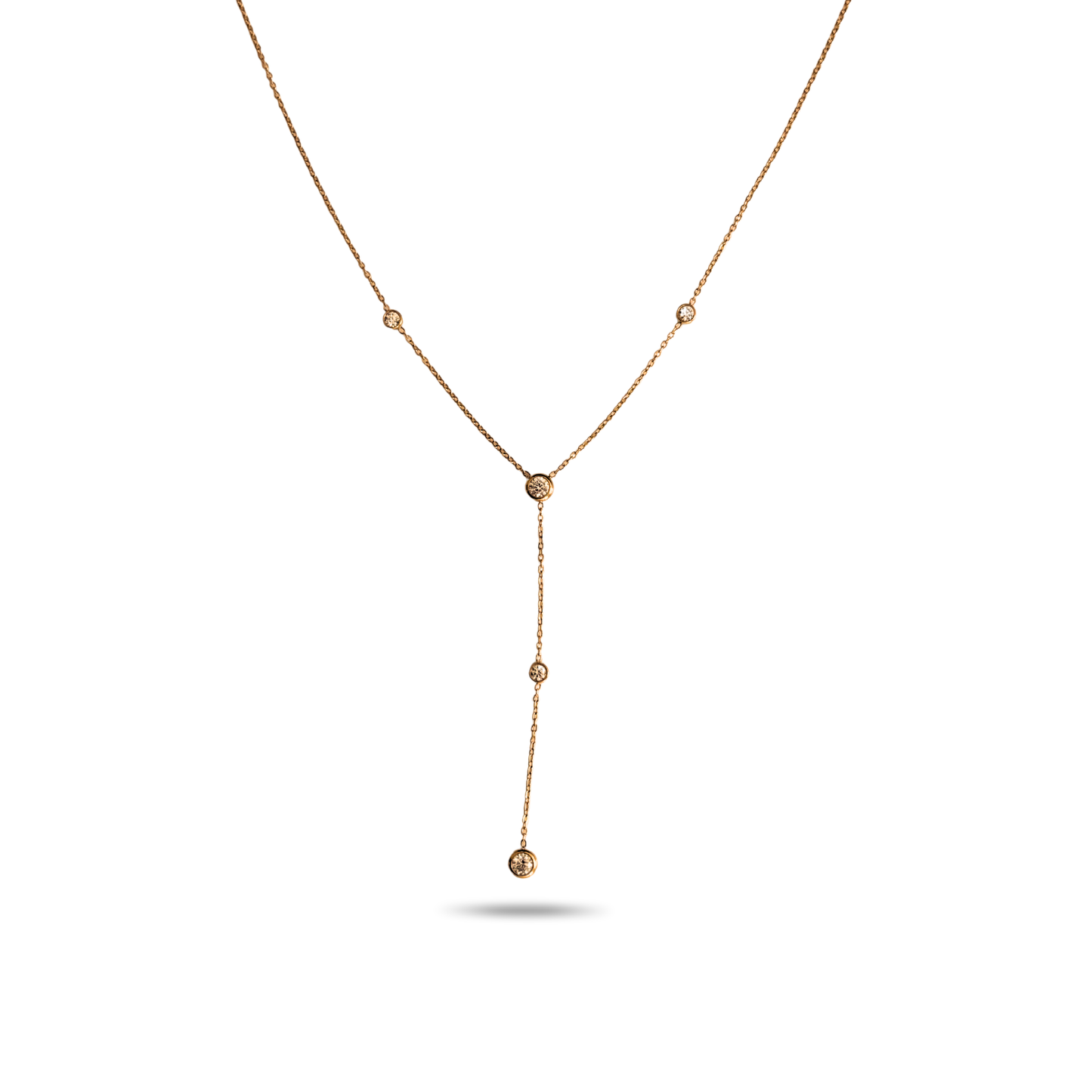 Ivy Lariat Necklace - 18k Gold Plated