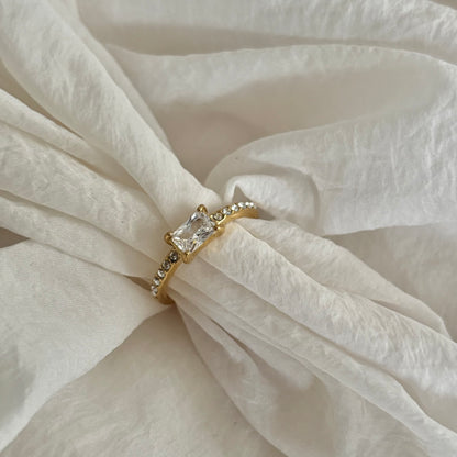 Elena ring - 18k gold plated