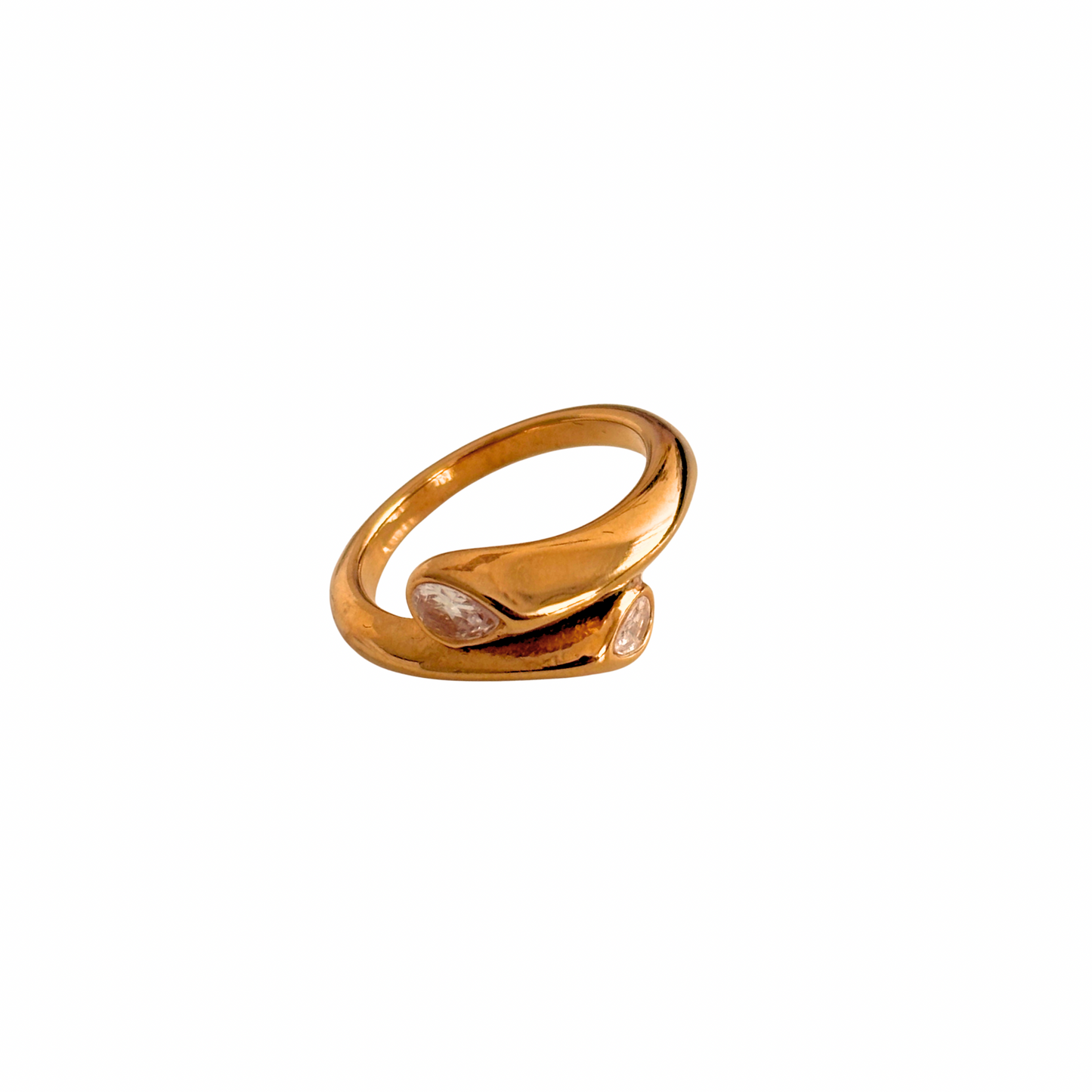 Zoe ring - 18k gold plated