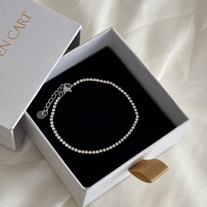 Sania tennis bracelet - 18k gold plated