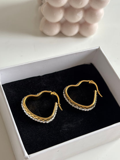 Amara earrings - 18k gold plated