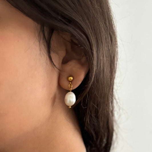 Amara pearl drop earrings