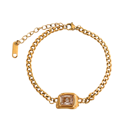 Old money bracelet - 18k gold plated