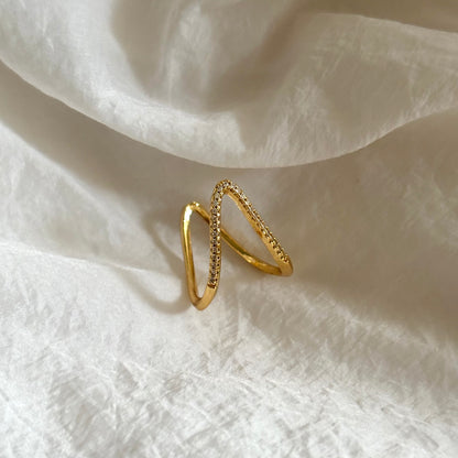 Veronica ring - 18k gold plated