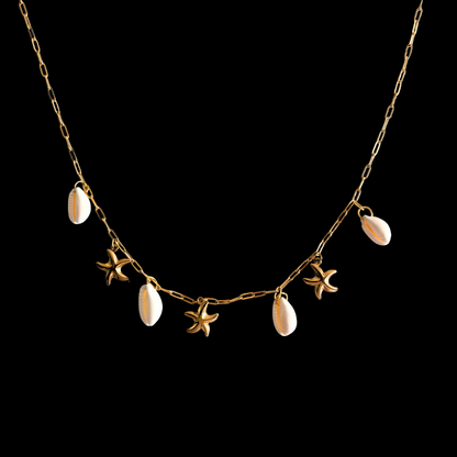 Sia shell necklace - 18k gold plated