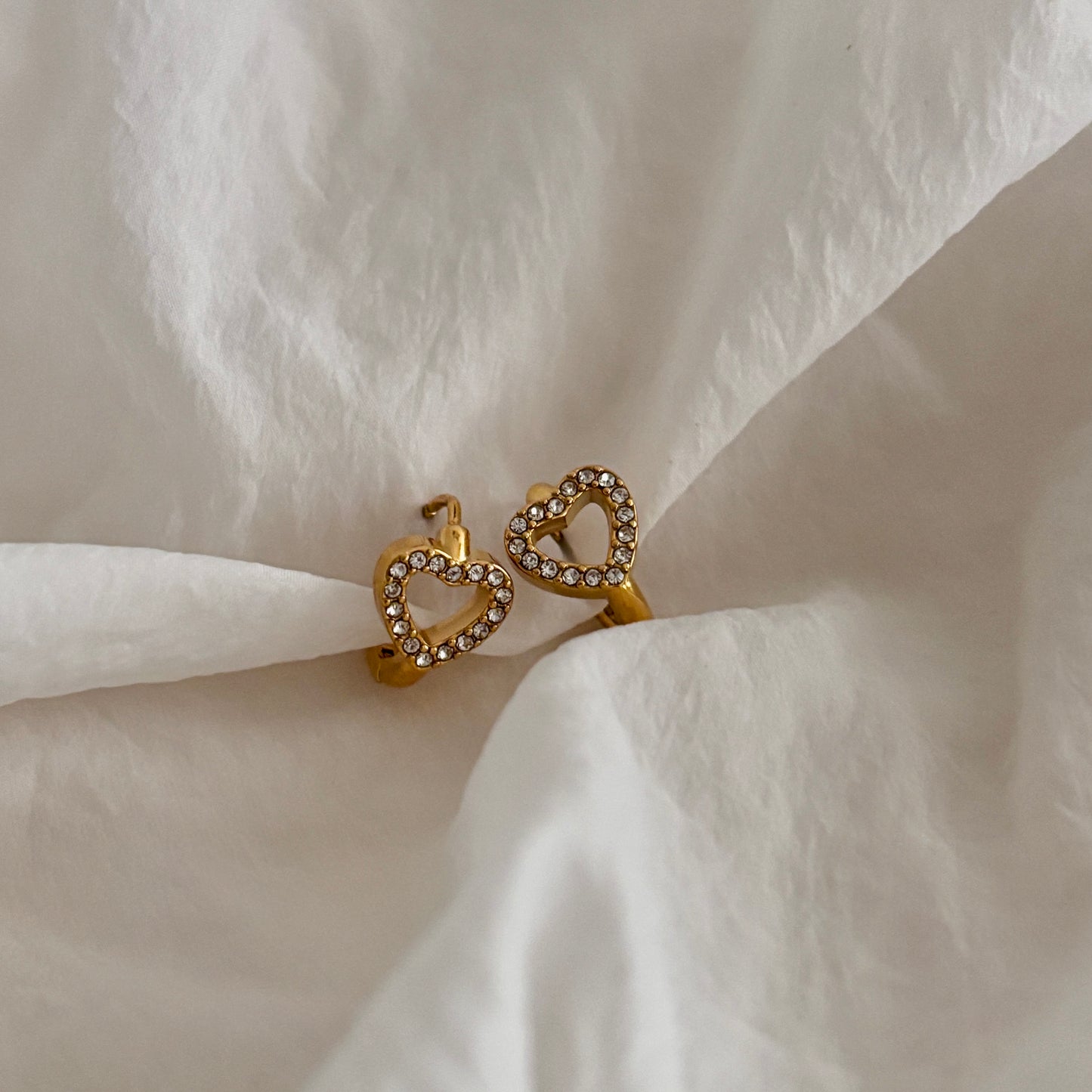 Lovelle huggie earrings - 18k gold plated