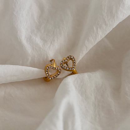 Lovelle huggie earrings - 18k gold plated