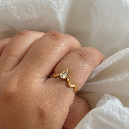 Naira ring - 18k gold plated