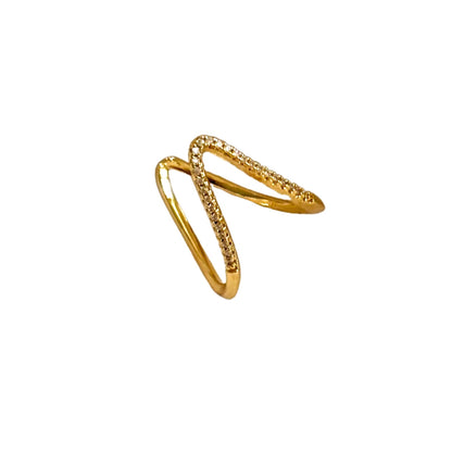 Veronica ring - 18k gold plated