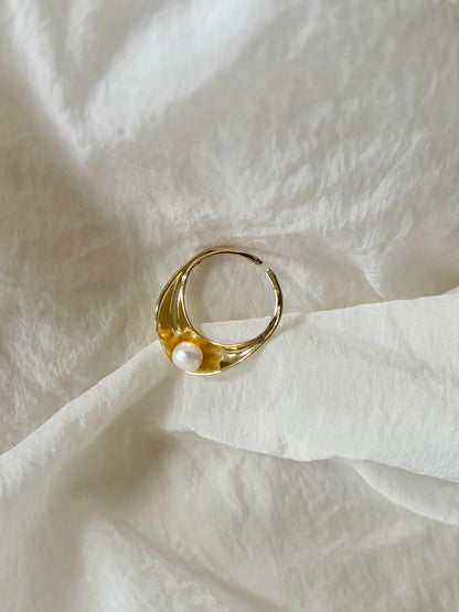 Alma ring - 18k gold plated