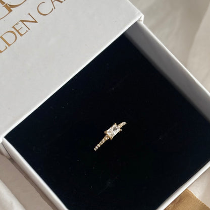 Elena ring - 18k gold plated