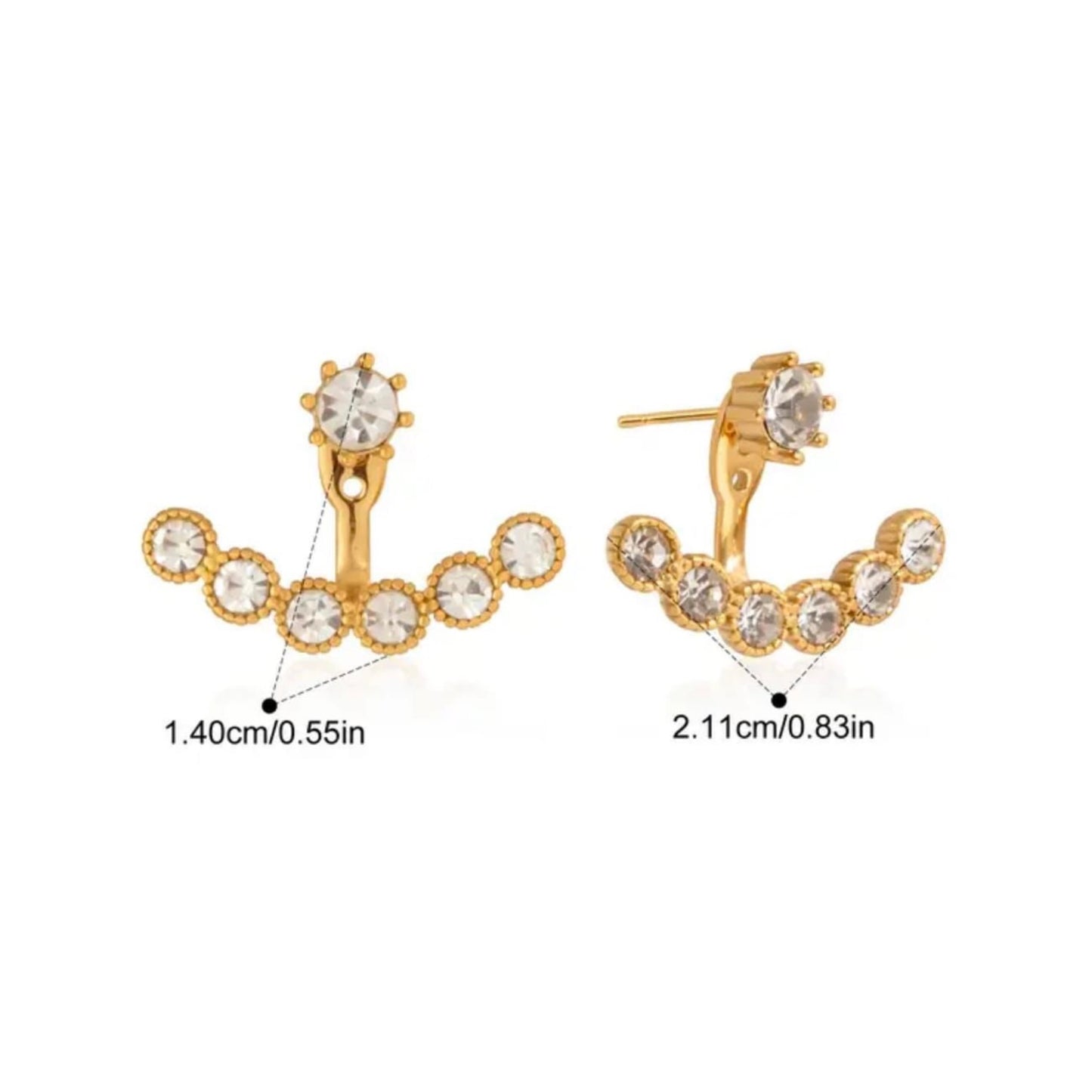 Noor ear crawlers - 18k gold plated
