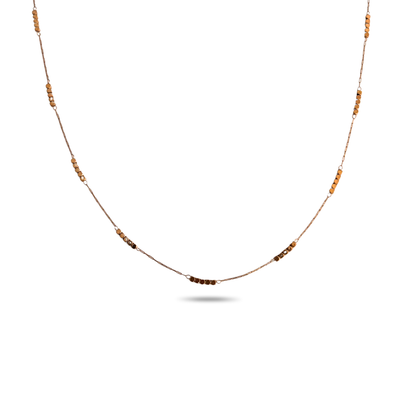 Sylvia Beaded Necklace - 18k Gold Plated