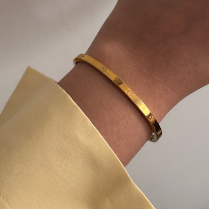 Thin Nora band - 18k gold plated
