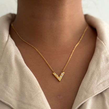 Victoria necklace 2.0 - 18k gold plated