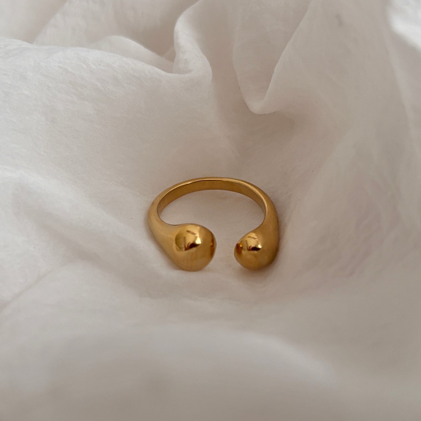 Willow ring - 18k gold plated