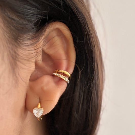 Jenny earcuffs - 18k gold plated
