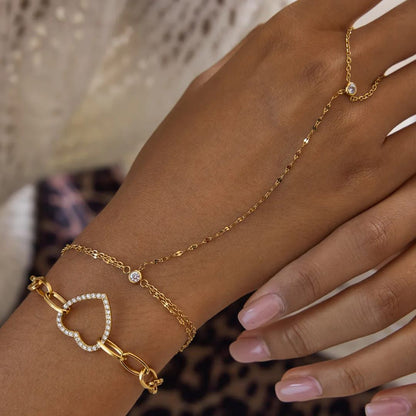Aria handchain - 18k gold plated