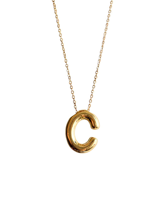 Initial necklace - C