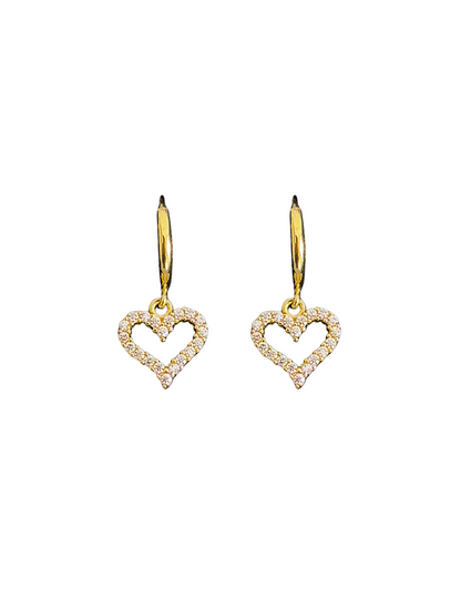 Carina huggie earrings - 18k gold plated