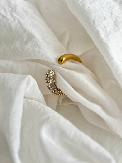 Layla bling ring - 18k gold plated