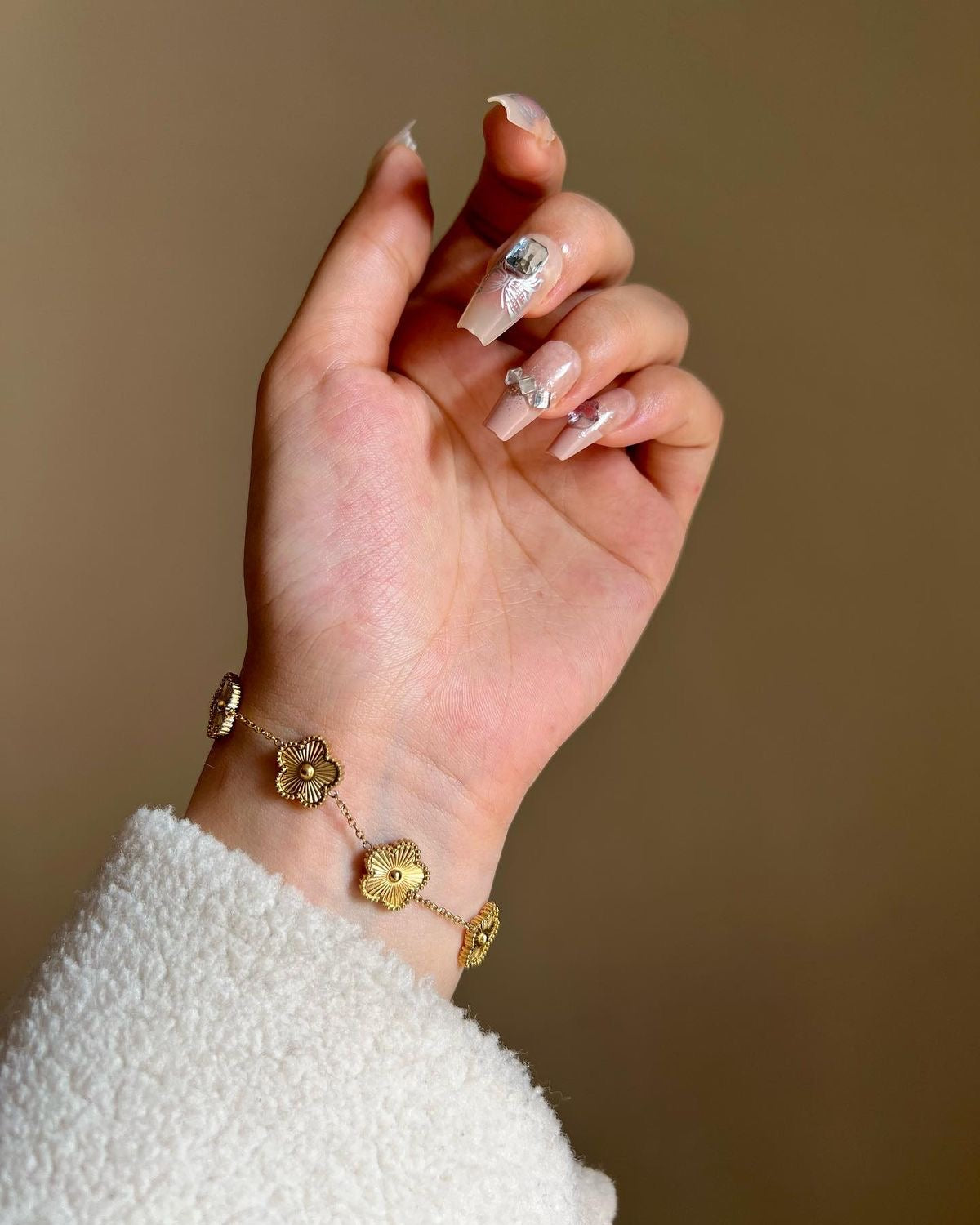 Golden Clover bracelet - 18k gold plated