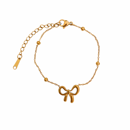 Lacey Bow bracelet - 18k gold plated