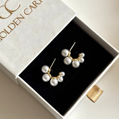 Margo hoops - 18k gold plated