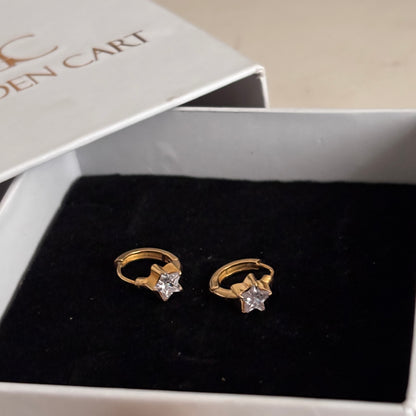 Astra huggie earrings- 18k gold plated
