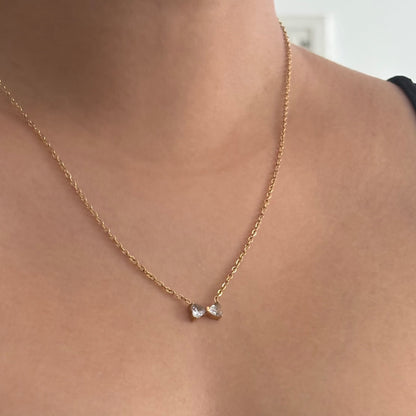 Bella bow necklace - 18k gold plated