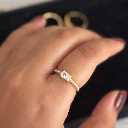 Elena ring - 18k gold plated
