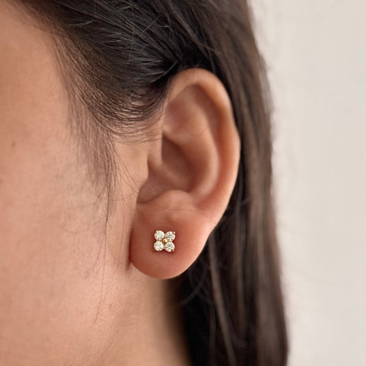 Juliette stud earrings- 18k gold plated