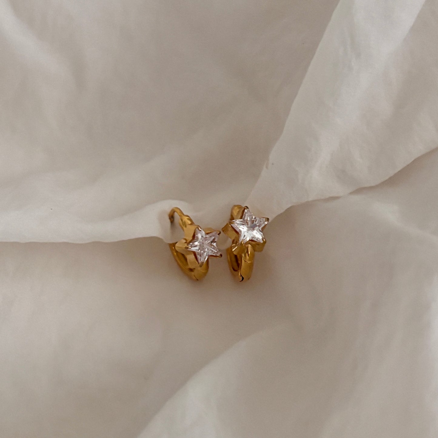 Astra huggie earrings- 18k gold plated