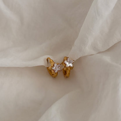Astra huggie earrings- 18k gold plated