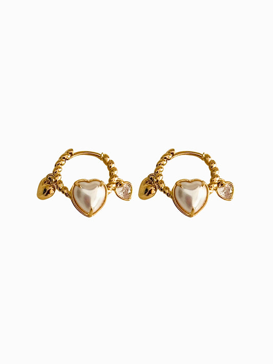 Trio heart hoops