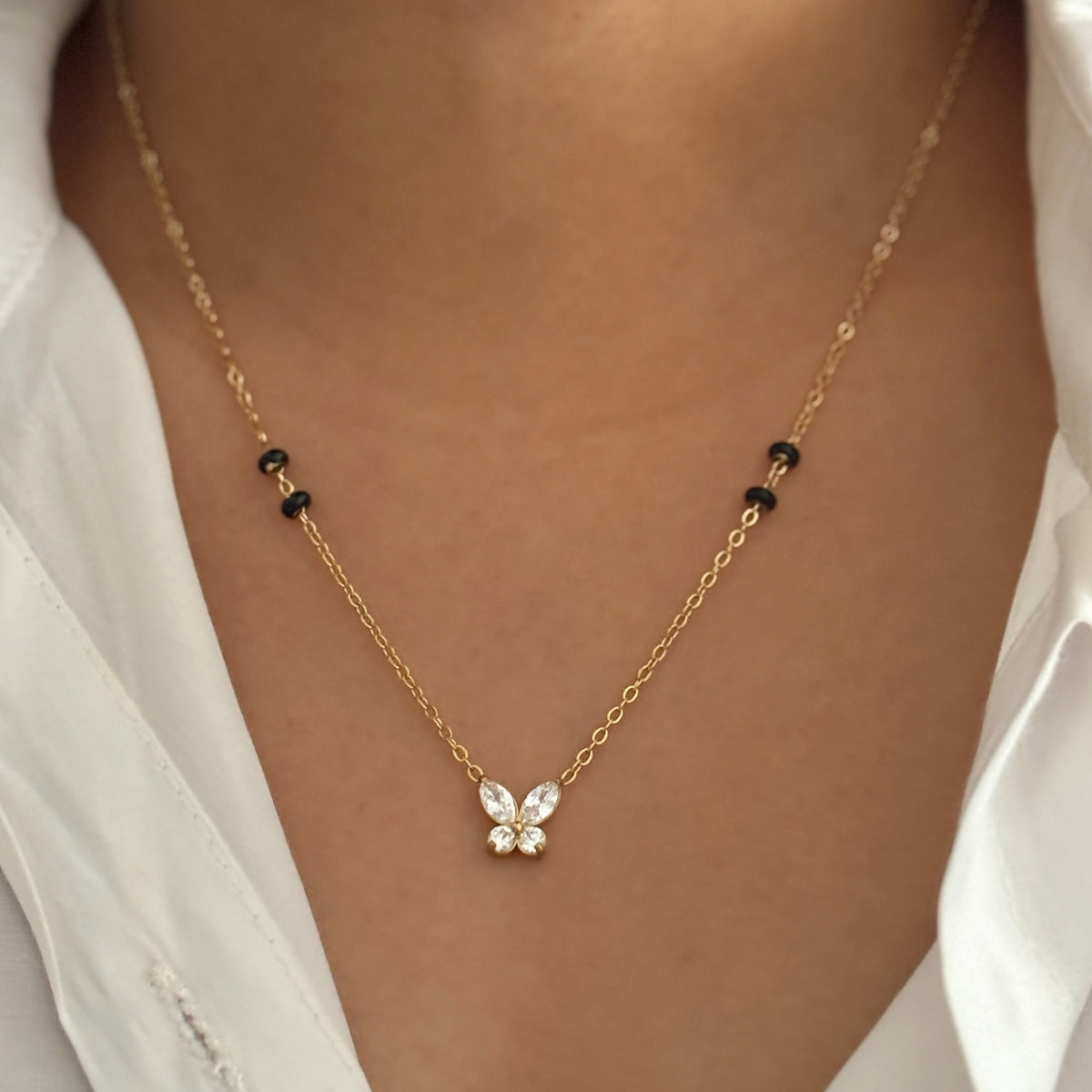 Bubbly Mangalsutra - 18k Gold Plated