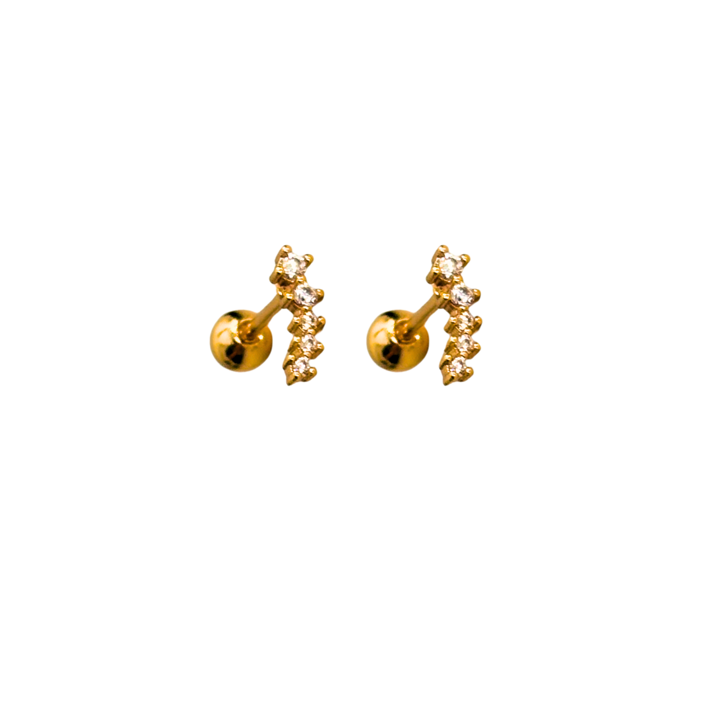 Jane studs - 18k gold plated