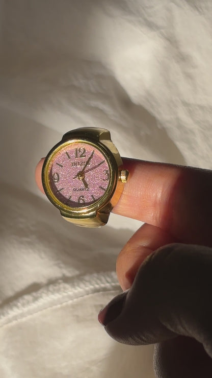 Vintage inspired ring - 18k gold plated