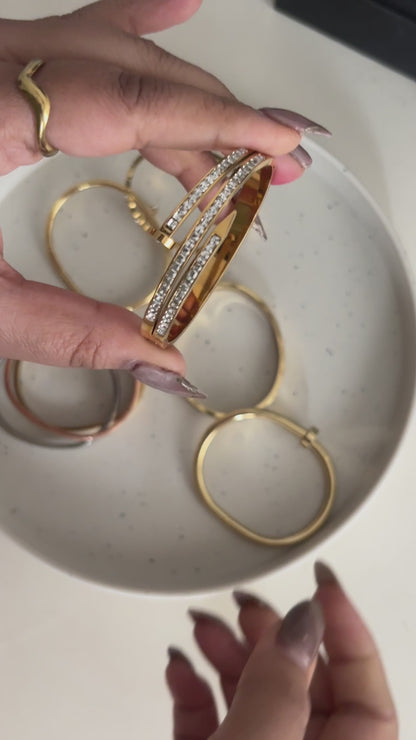 Trinity Baby Size Band - 18k Gold Plated